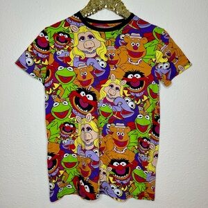 Cakeworthy Disney Muppets All Over Print Character Graphic Tee Unisex S